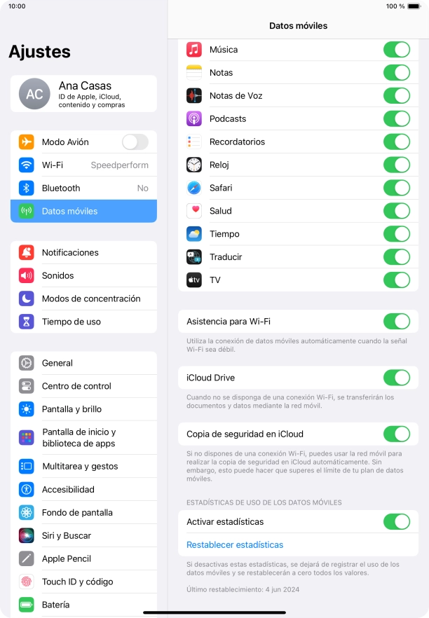 Pulsa el indicador junto a 