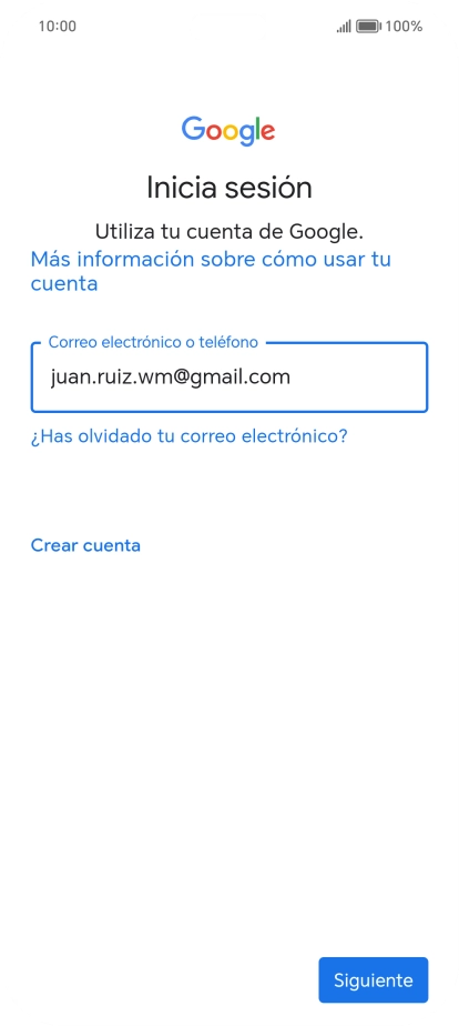 Pulsa Siguiente.