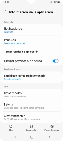 Pulsa Almacenamiento.