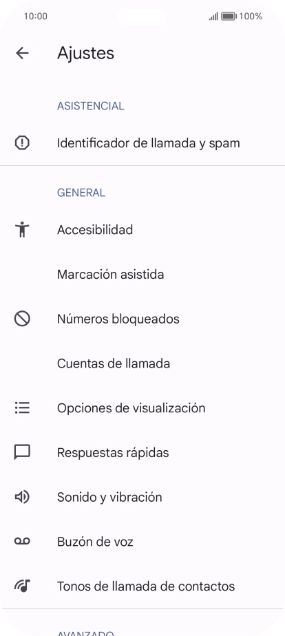 Pulsa Cuentas de llamada.