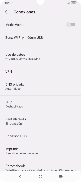 Pulsa Uso de datos.