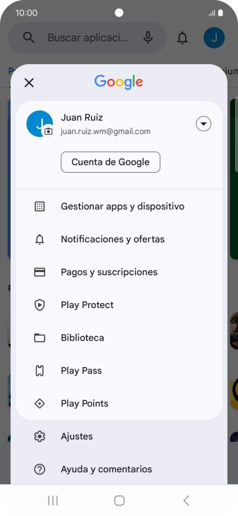 Pulsa Gestionar apps y dispositivo.