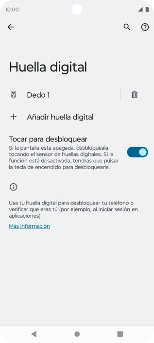 Pulsa la tecla de retroceso.