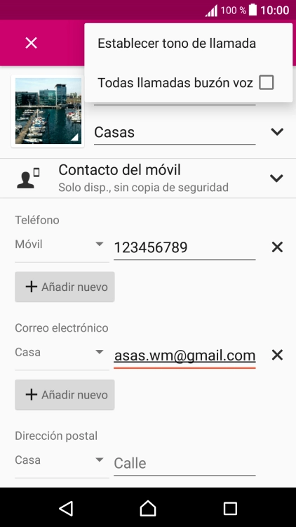 Pulsa Establecer tono de llamada.