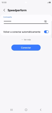 Introduce la contraseña de la red wifi y pulsa Conectar.