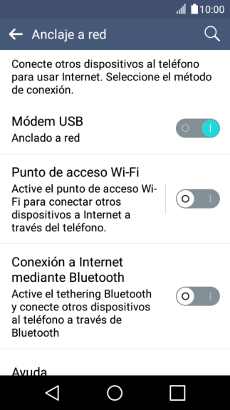 Pulsa la tecla de inicio para terminar y regresar a la pantalla de inicio.