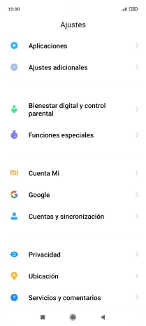 Pulsa Ajustes adicionales.
