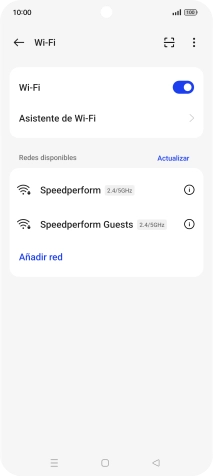 Pulsa la red wifi deseada.