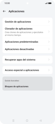 Pulsa Gestión de aplicaciones.