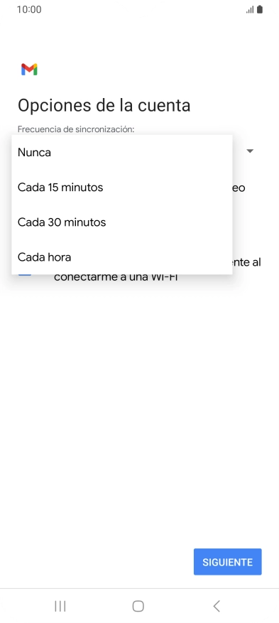 Pulsa el ajuste deseado.