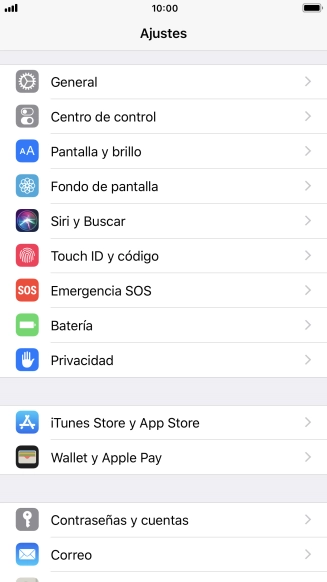 Pulsa Touch ID y código.