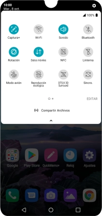 Pulsa el icono de modo de sonido las veces que sean necesarias para activar o desactivar el modo silencioso.
