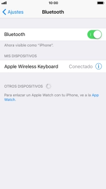 Pulsa la tecla de inicio para terminar y regresar a la pantalla de inicio.