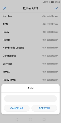 Introduce airtelwap.es y pulsa ACEPTAR.