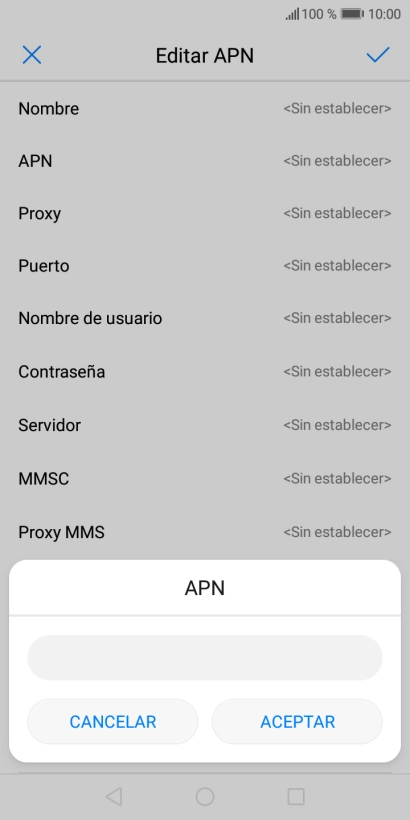 Introduce airtelwap.es y pulsa ACEPTAR.