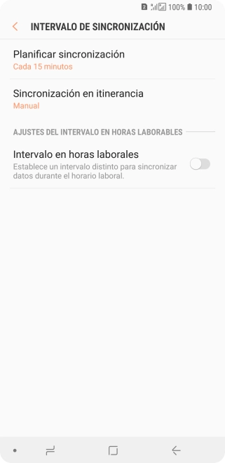 Pulsa Planificar sincronización.