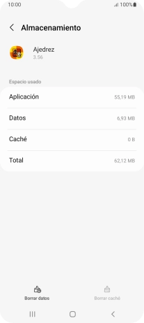 Pulsa la tecla de inicio para terminar y regresar a la pantalla de inicio.