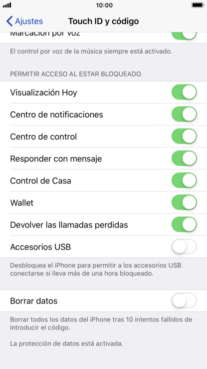 Pulsa el indicador junto a 