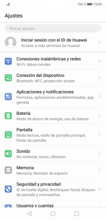 Pulsa Conexiones inalámbricas y redes.
