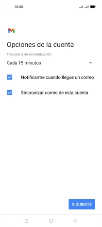 Si aparece en la pantalla esta imagen, tu cuenta de correo electrónico ha sido reconocida y configurada automáticamente. Sigue las indicaciones de la pantalla para introducir más información y terminar la configuración.