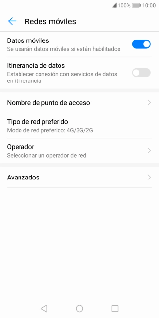 Pulsa Nombre de punto de acceso.