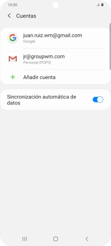 Pulsa el indicador junto a 