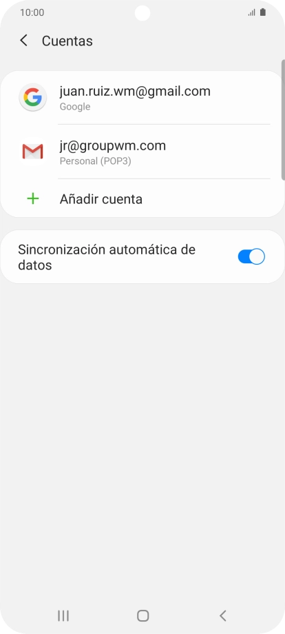 Pulsa el indicador junto a 