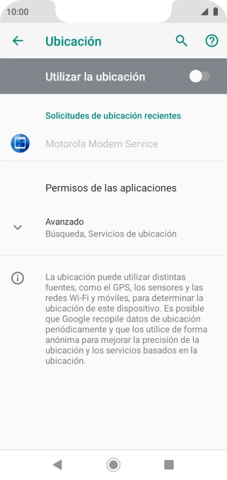 Pulsa el indicador junto a 