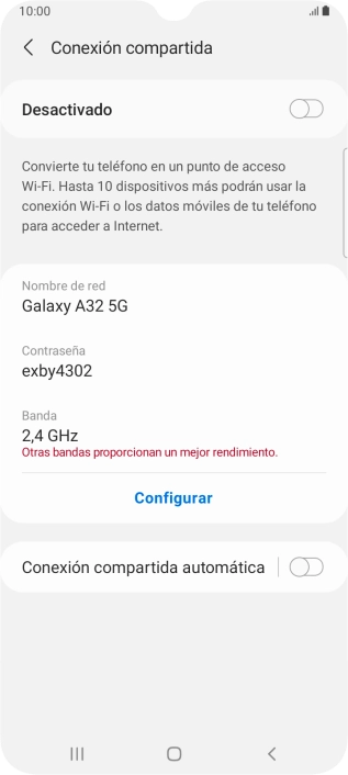 Pulsa Configurar.