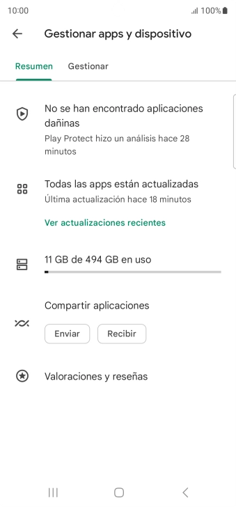 Pulsa Gestionar.