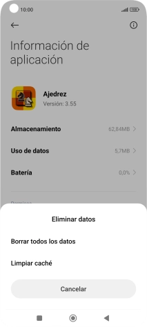 Pulsa Limpiar caché.