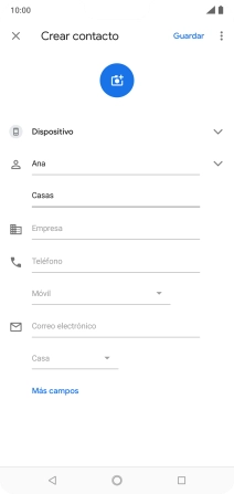 Pulsa Teléfono e introduce el número de teléfono deseado.