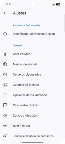 Pulsa Cuentas de llamada.