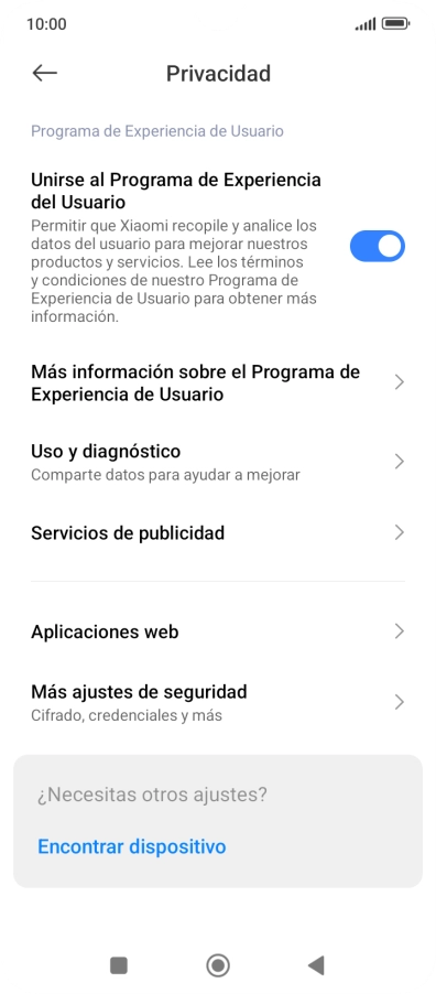 Pulsa Más ajustes de seguridad.