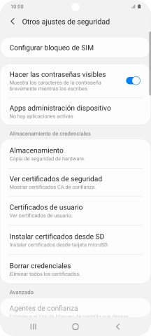 Pulsa Configurar bloqueo de SIM.