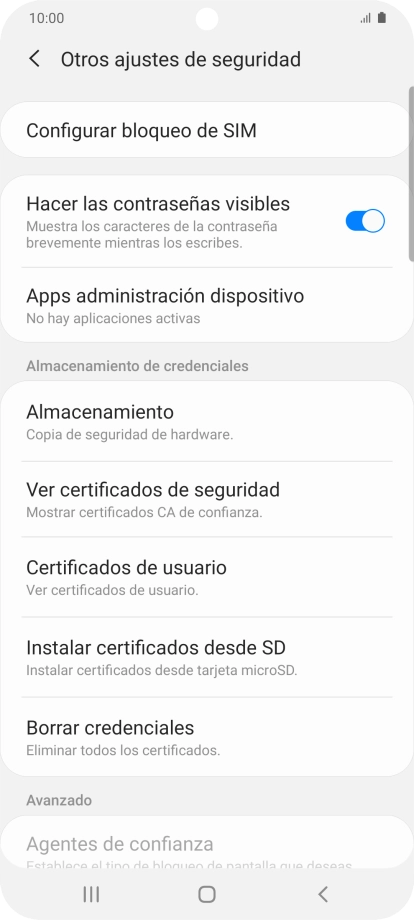 Pulsa Configurar bloqueo de SIM.