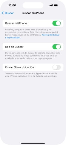 Pulsa el indicador junto a 