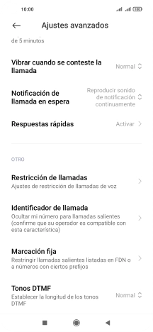 Pulsa Marcación fija.