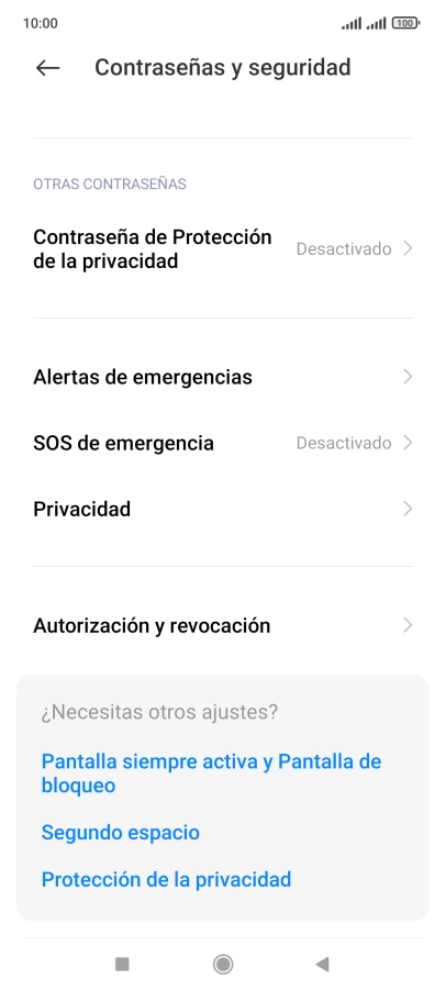 Pulsa Privacidad.