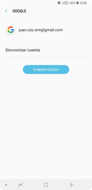 Pulsa Sincronizar cuenta. Pulsa Sincronizar cuenta.