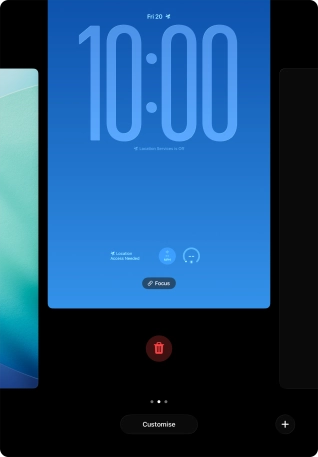Press the delete icon. Press the delete icon.