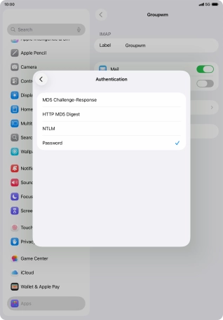 Press Password.