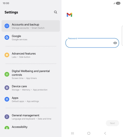 Press the field below 