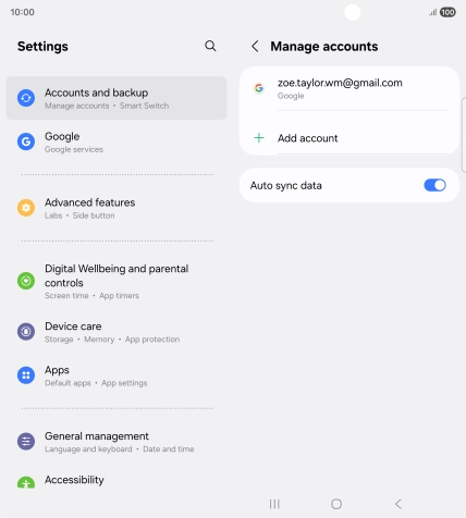 Press the Home key to return to the home screen.