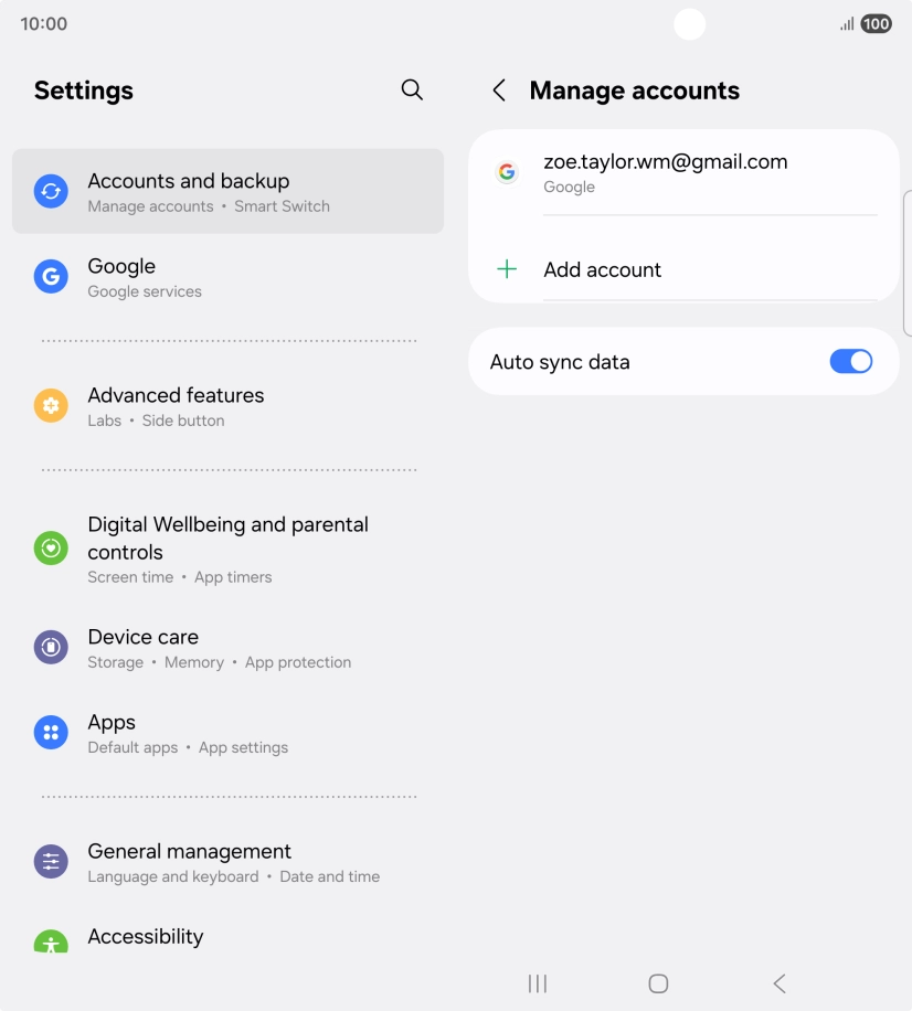 Press the Home key to return to the home screen.