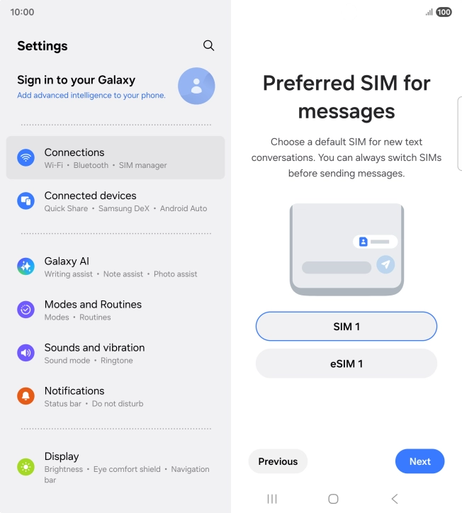 Press the required price plan.