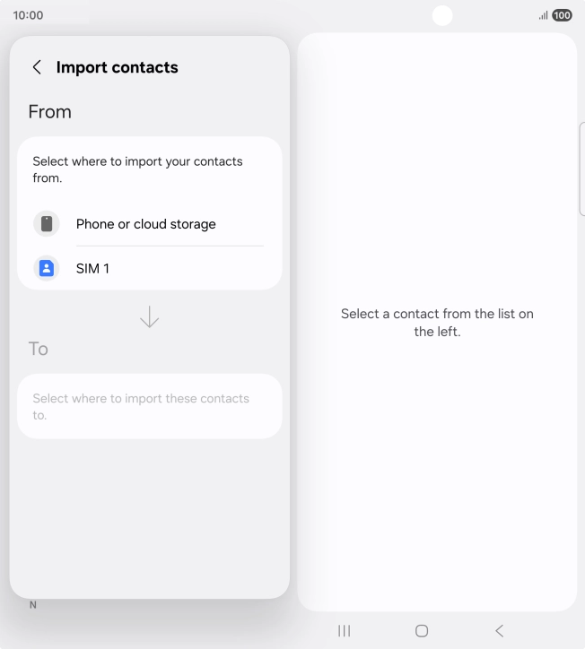 Press the name of the SIM.