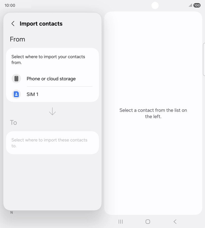 Press the name of the SIM.
