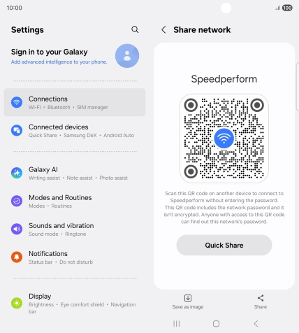 Place the QR code inside the camera frame on the other device to scan the code.