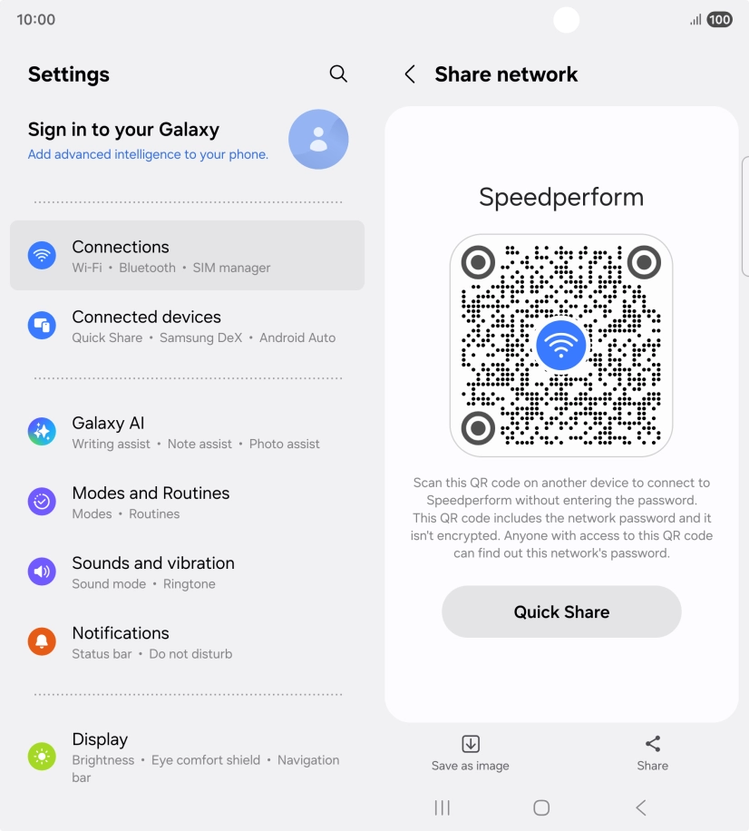 Place the QR code inside the camera frame on the other device to scan the code.